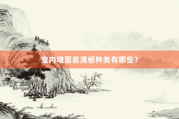 室内墙面装潢板种类有哪些？